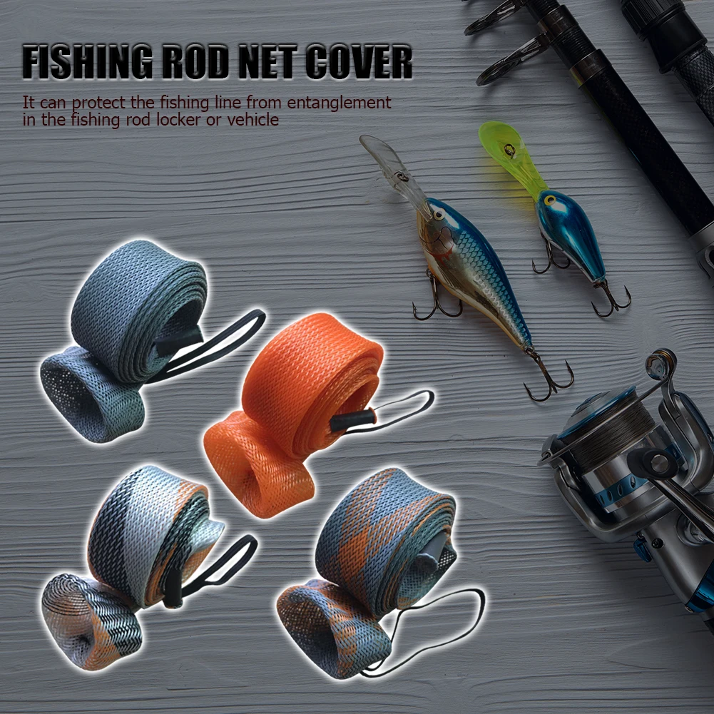 Чехол для удочки плетеная сетка аксессуары рыбалки кастинговое удилище | Спорт и