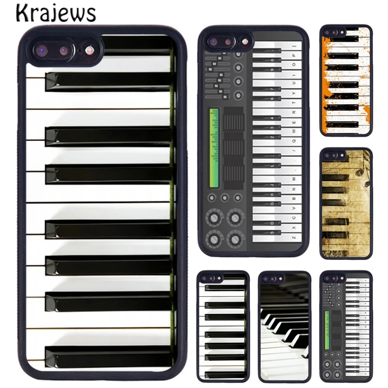 Чехол для телефона с клавишами пианино iPhone 5 6 S 7 8 plus 11 12 Pro X XR XS Max Samsung Galaxy S6 S7 S8 S9 S10