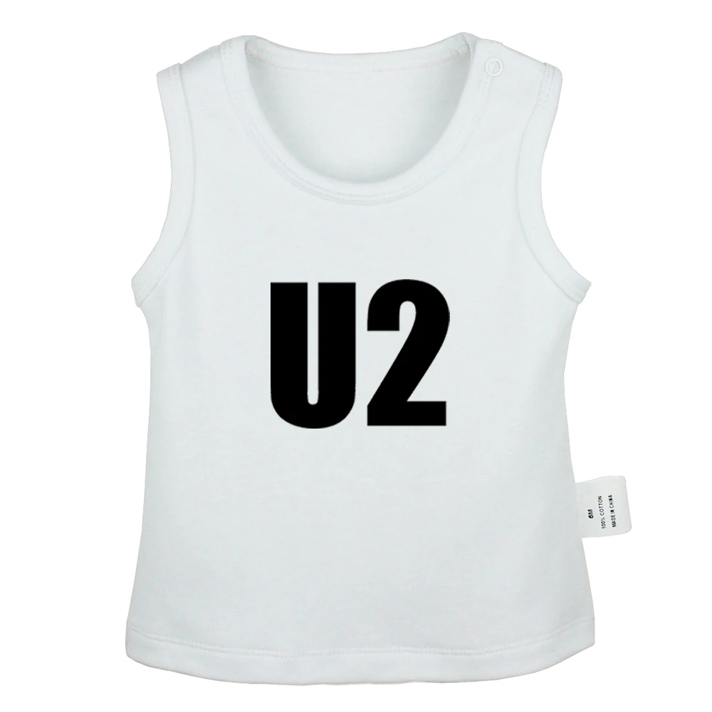 Rock Band ACDC U2 Alternative Linkin Park Symbol Newborn Baby Tank Tops Toddler Vest Sleeveless Infant Cotton Clothes |