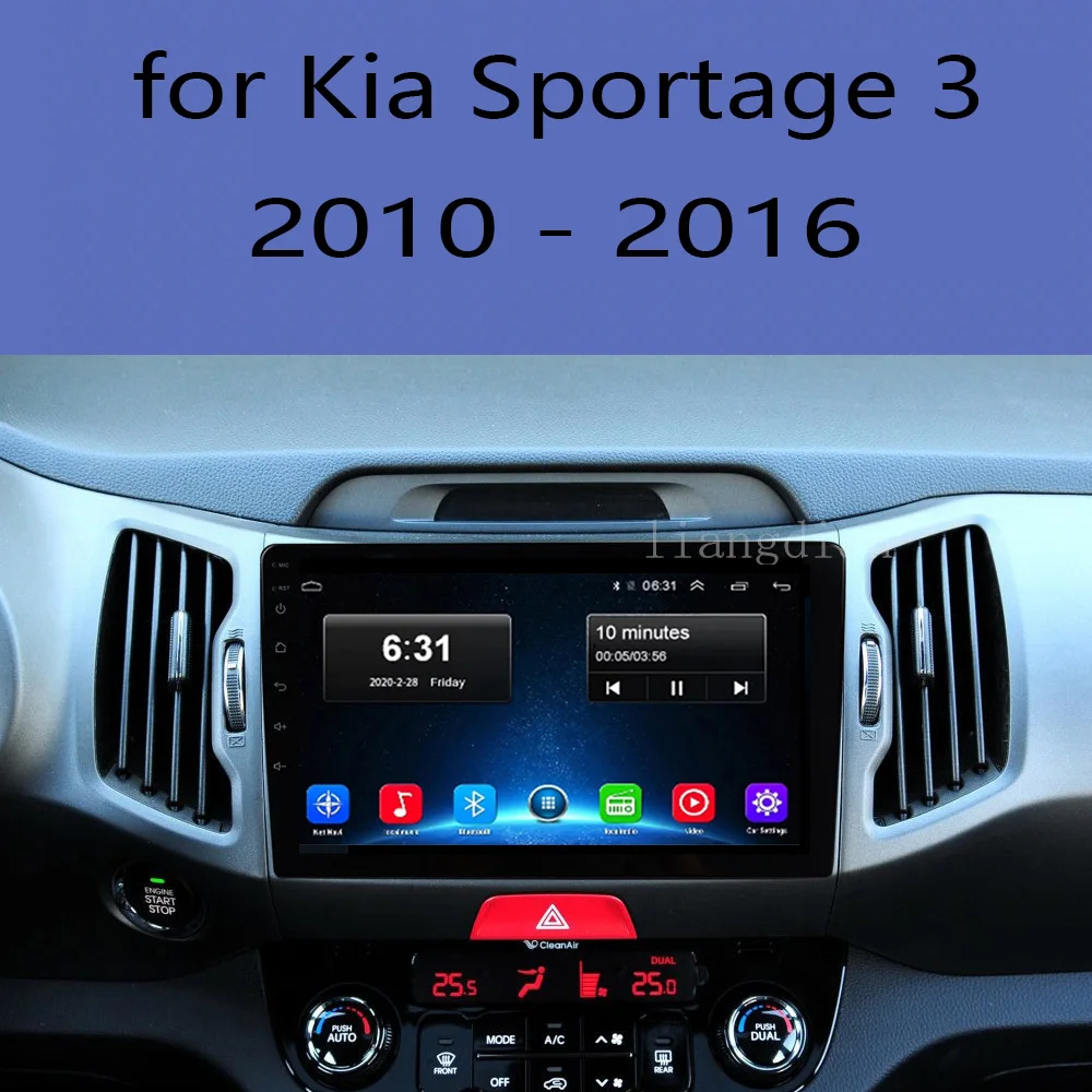 Автомагнитола 2 Din на Android для KIA Sportage 3 10 2011 2012 2013 2014 2016 - Цена: 7643.49