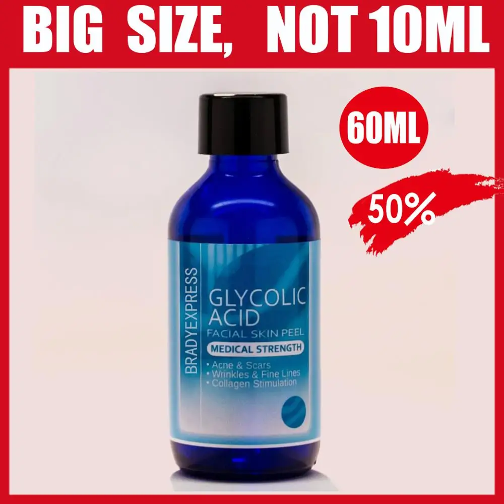 Новый набор для химической очистки 50% гликолевой кислоты медицинский класс 100%