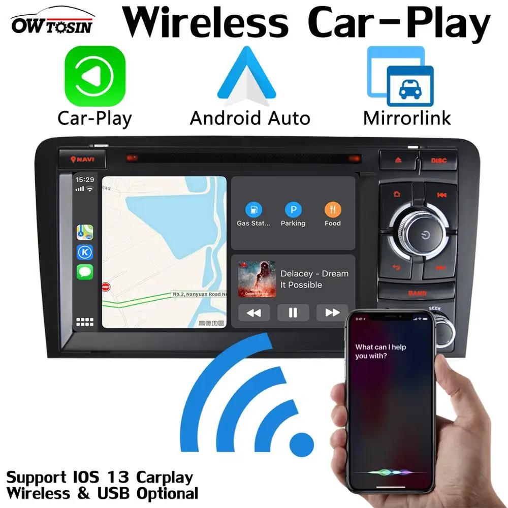PX6 4G+ 64G Android 9,0 автомобильный DVD Мультимедиа gps навигация Радио для Audi A3 S3 RS3 2006-2012 стерео DSP Авто CarPlay головное устройство