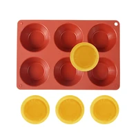 new 6 cavity egg tart silicone cake mold cookies 3d diy handmade kitchen reuse baking tools decorating mousse making mould