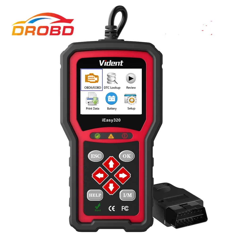 Считыватель кодов VIDENT iEasy320 OBDII/EOBD + CAN работает с большинством автомобилей