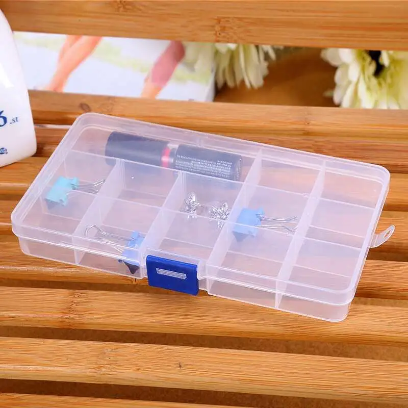 120 шт 15 Отсек пластиковый прозрачный ящик для хранения маленькая коробка