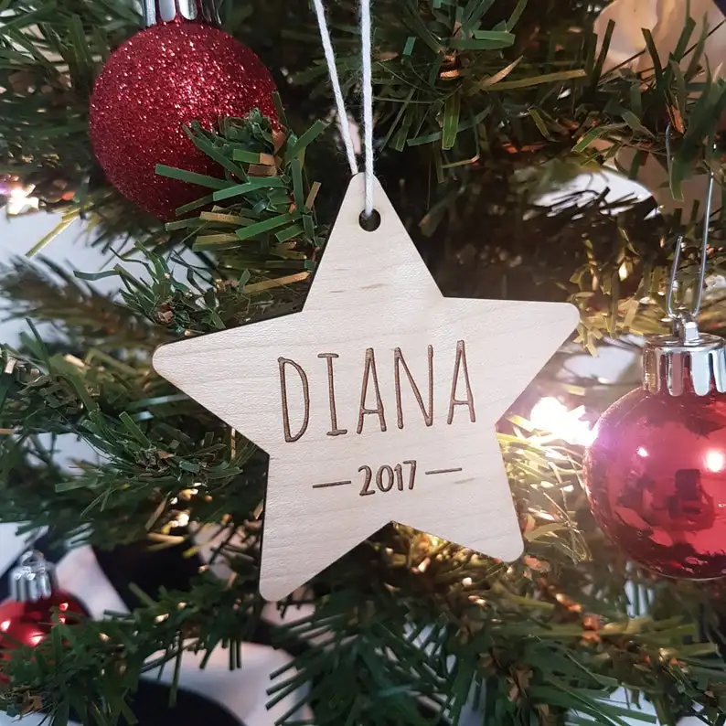 Детское первое Рождественское украшение именные украшения на заказ