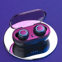 new y50 tws bluetooth 5 0 earphone wireless headphones stereo headset sport earbuds microphone with charging box for smartphone