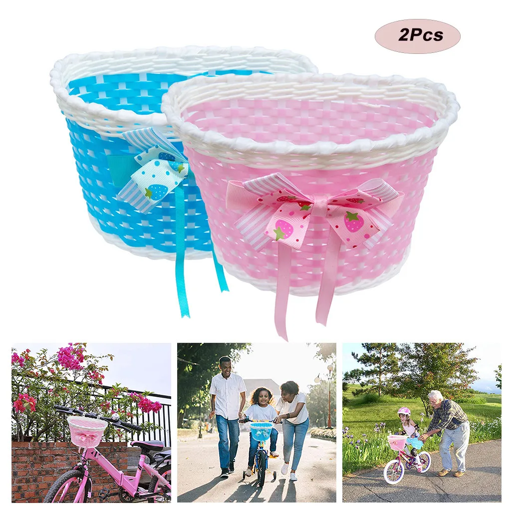 Комплект из 2 предметов для девочек велосипед Велоспорт передняя корзина бантом