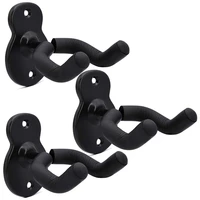 3 pcs guitar wall mount hangerelectric classical bass guitar hooks ukulele wall stands for home and studio