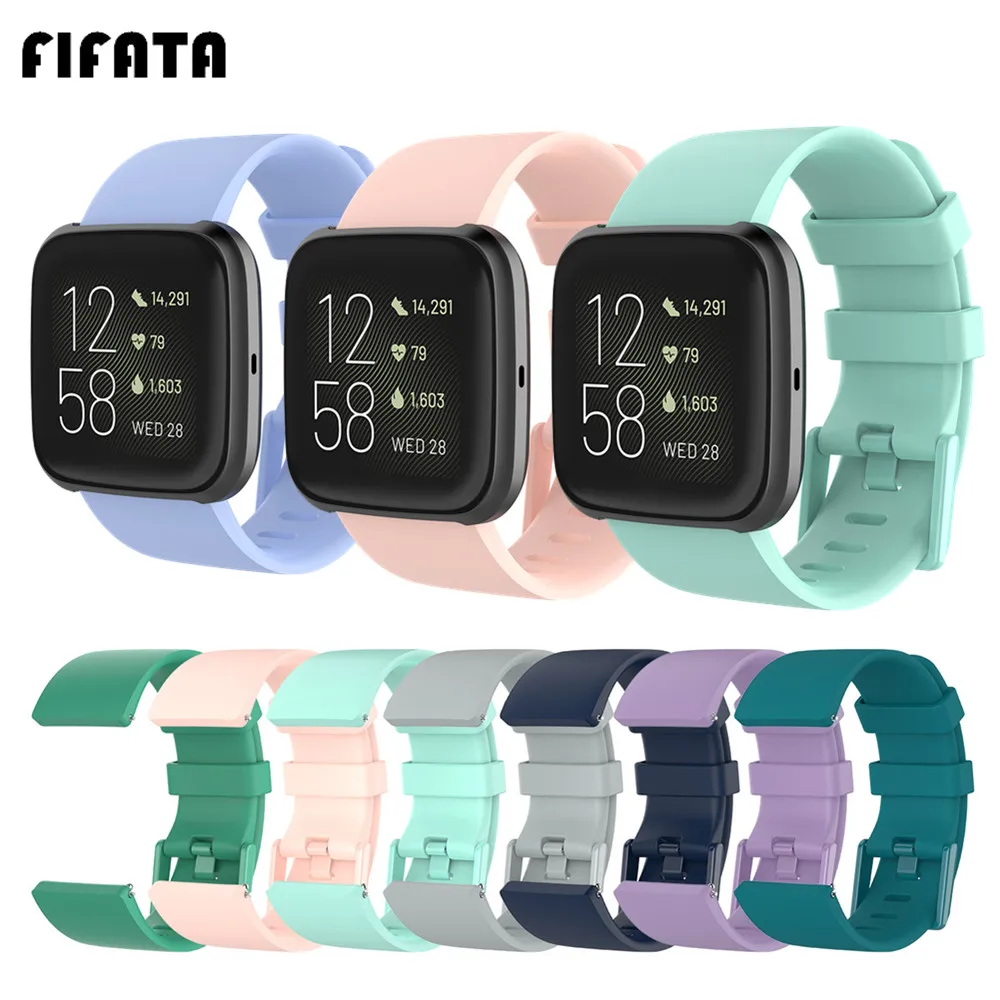 Спортивный ремешок FIFATA для Fitbit Versa 2 силиконовый наручных часов lite/Versa умные