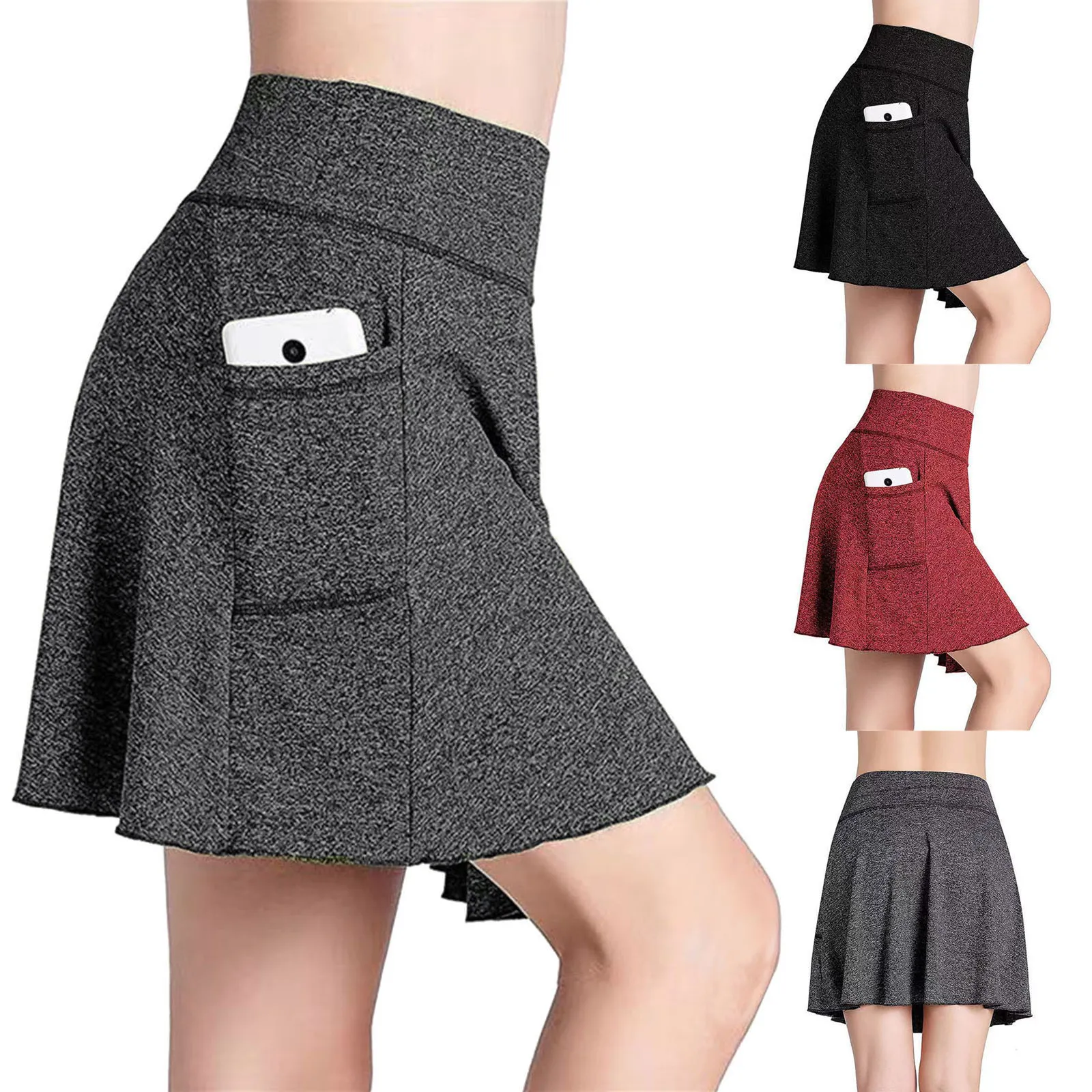

Women Running Shorts Skirt High Waist Women's Skort Lightweight Skirt For Running Tennis Golf Workout Sports Skirt Sports Shorts