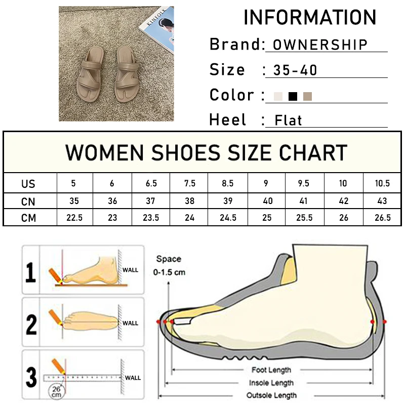 

2021 Women Summer Casual Slippers Female Fashion Comfortable Solid Slides Ladies Outside Open Toe Leisure Flats Woman Footwear