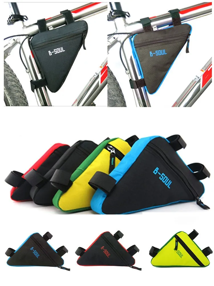 

Bicycle Frame Front Tube Bag Cycling Bike Pouch Holder Saddle Panniers Outdoor Cycling Riding Bicycle Light Holder Accessories