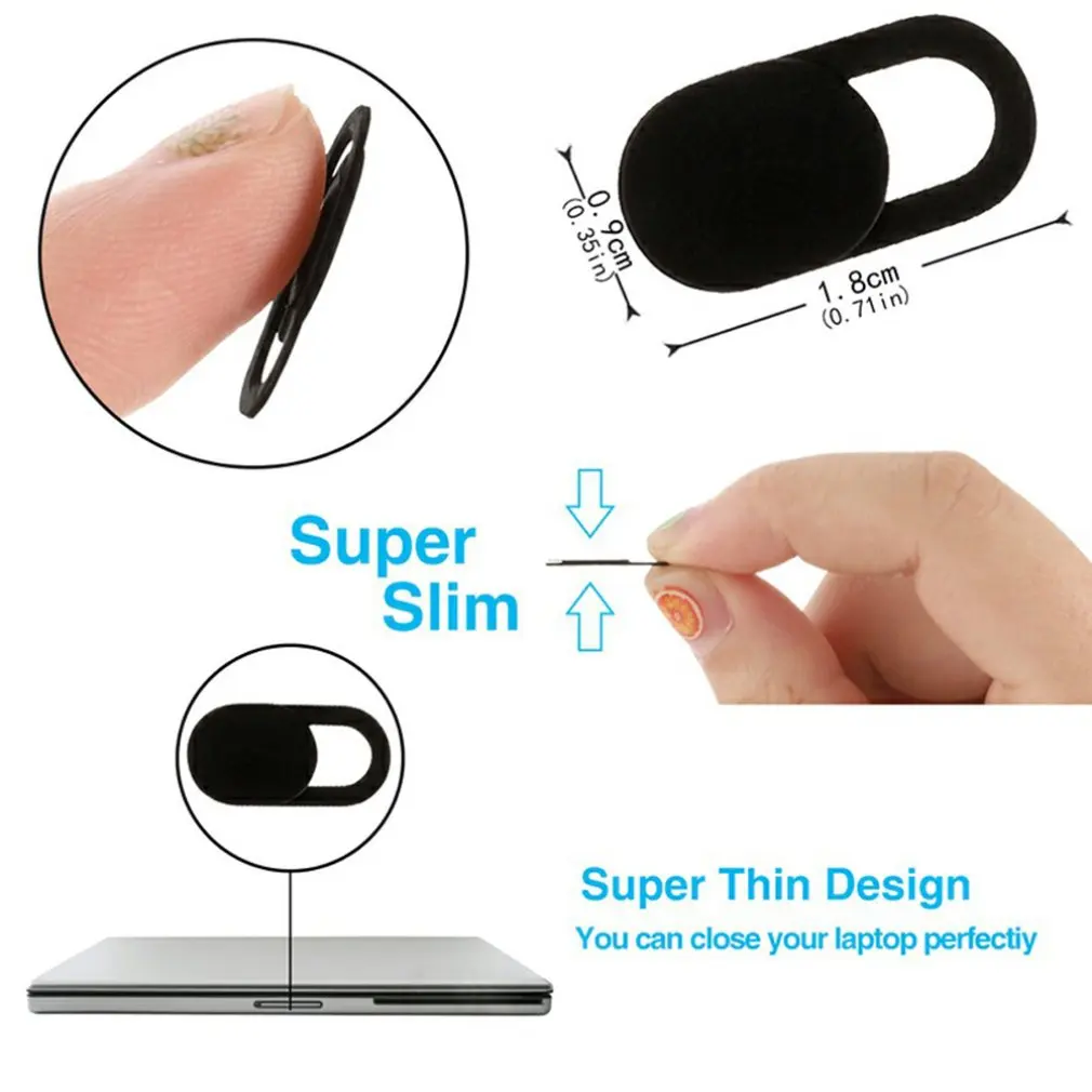 

WebCam Cover Shutter Magnet Slider Universal Antispy Camera Cover For Web Laptop iPad PC Macbook Tablet lenses Privacy Sticker