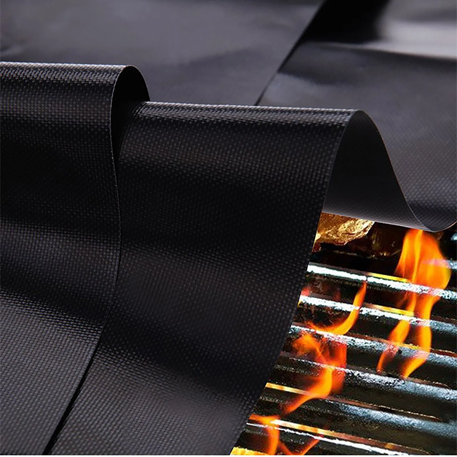 

5Pcs Reusable Non-Stick BBQ Grill Mat Pad Baking Sheet Portable Outdoor Picnic Cooking Barbecue Oven Tool BBQ Accessories