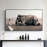 buddha modern canvas painting nordic posters and prints zen home decoration elephant religion art wall picture for living room