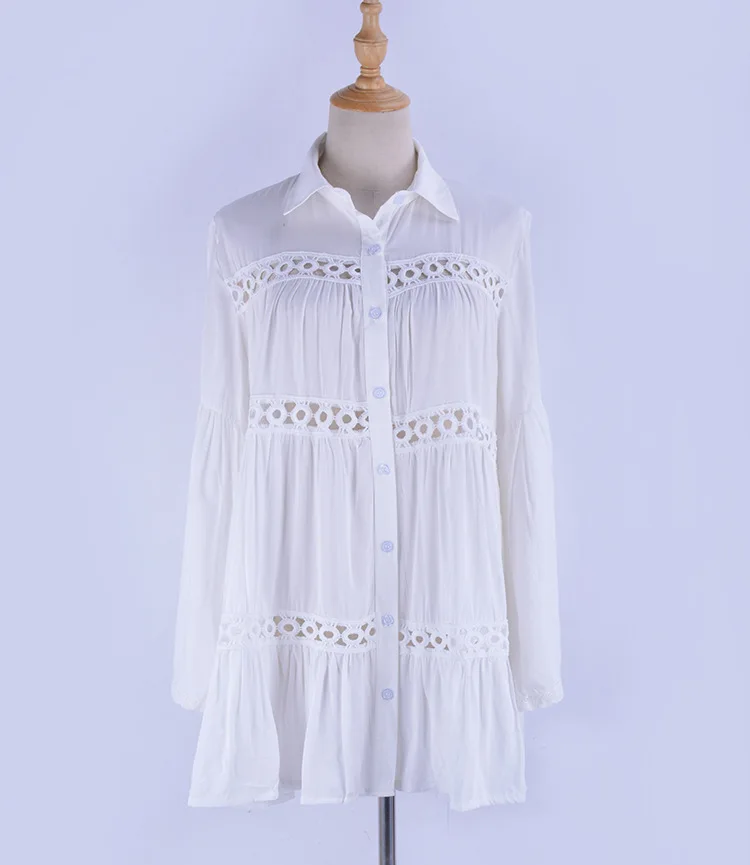 

New Beach Cover Ups for Women Transparent Mesh Bikini White Swimsuit Cover Up Beachwear Womens V Neck Plus Size Loose Swimwears