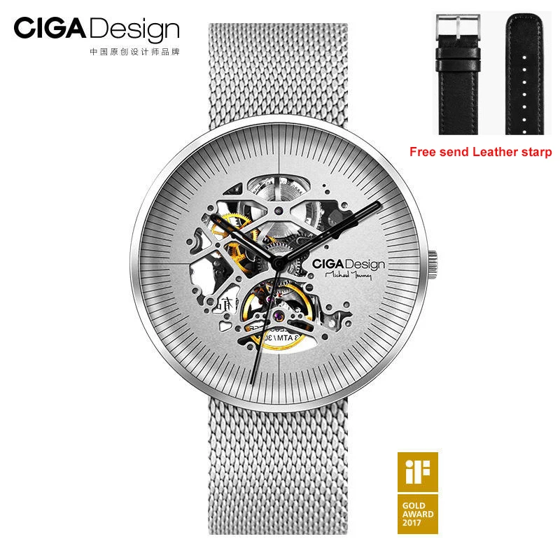 Механические наручные часы CIGA Design MY Series Роскошные водонепроницаемые с