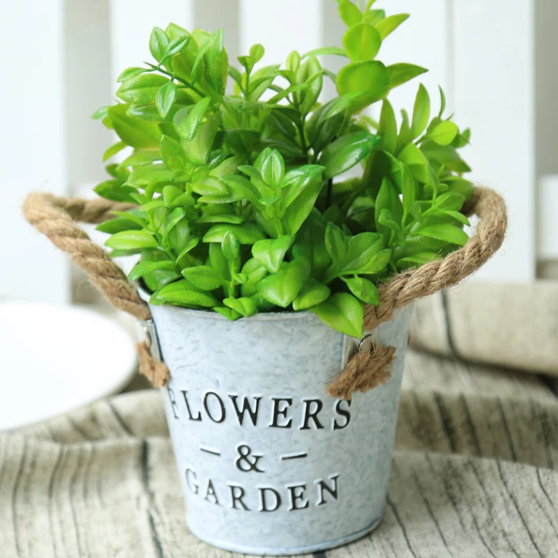 Искусственное растение для сада и дома маленький бонсай в горшке набор комнатных