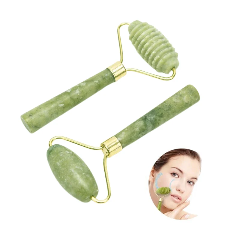 

Jade Stone Facial Massage Roller Face Skin Care Body Slim Thin Neck Lift Tool