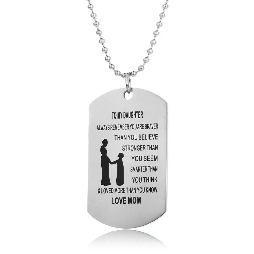 Вдохновляющие подарки Вы храбрее чем вы считаете ожерелья сын дочь брат сестра