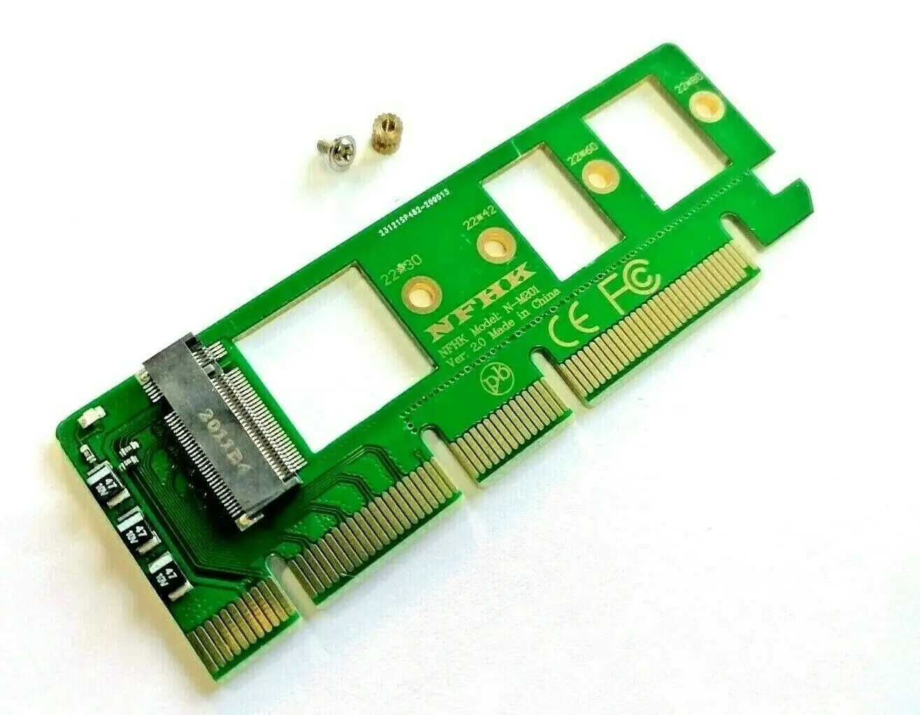 

Плата адаптера M.2 NGFF M-Key для настольного ПК PCIe x4 NVMe SSD 2242 2260 2280 M2 Drive
