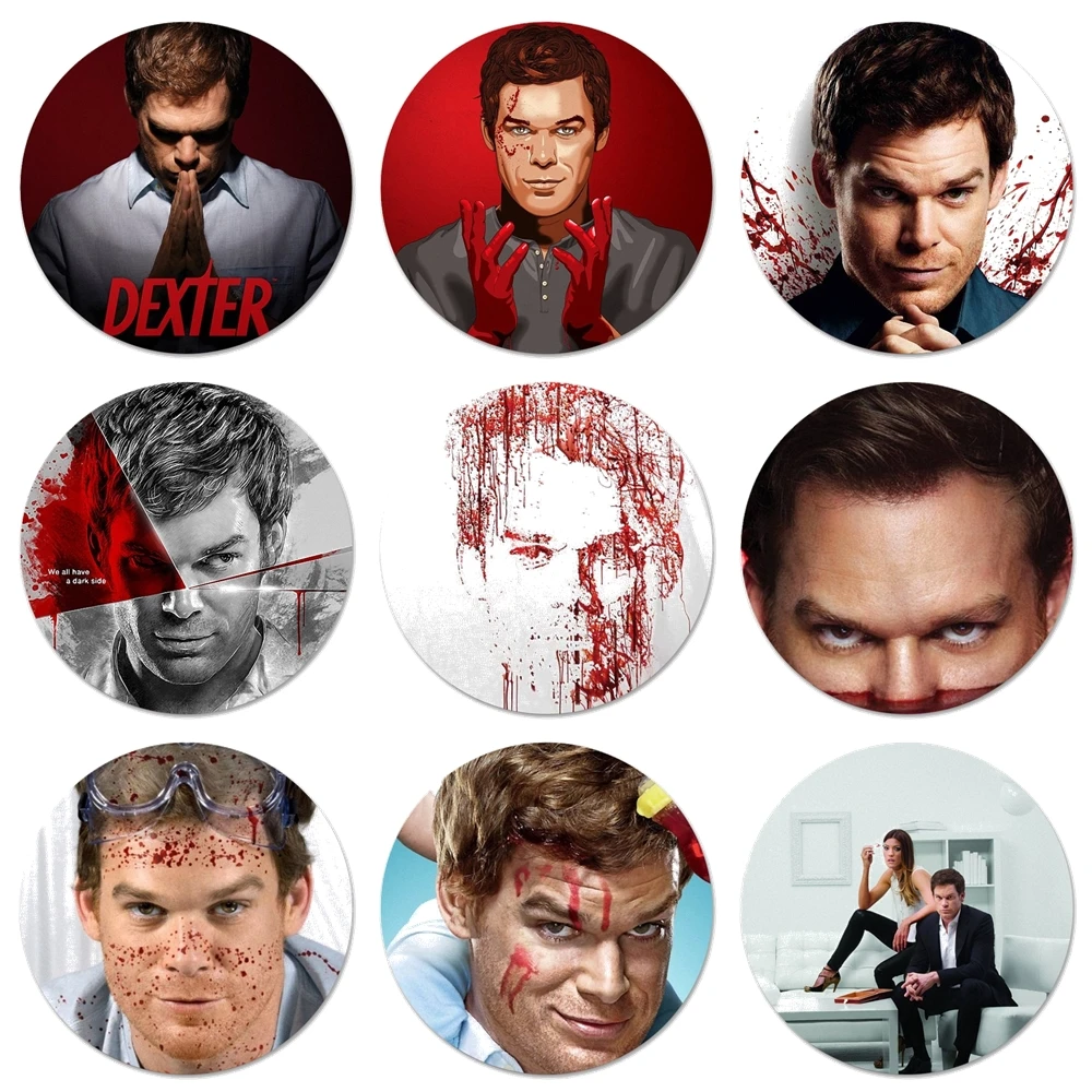 58 мм ТВ шоу Декстер Морган модные Значки украшения Броши Металлические для