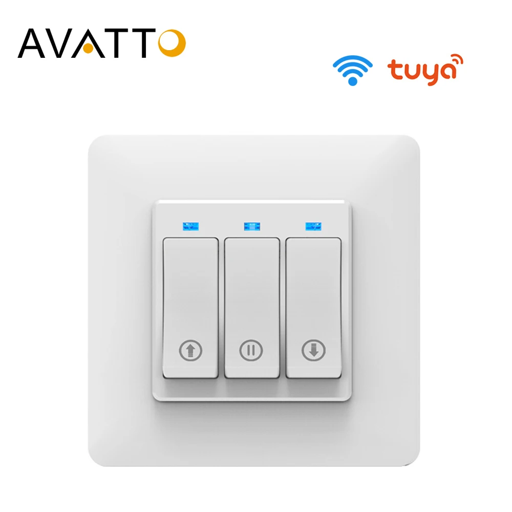 Wi Fi выключатель занавеса AVATTO для электрического двигателя рольставни приложение