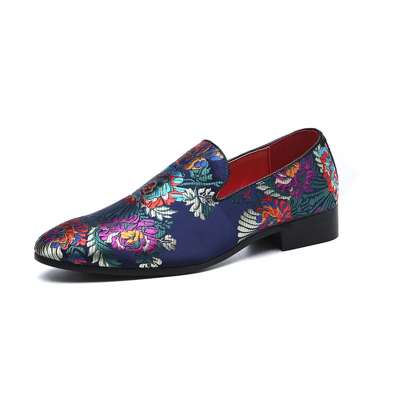 

shoes men's style one shoes personalized embroidery leisure lazy shoes