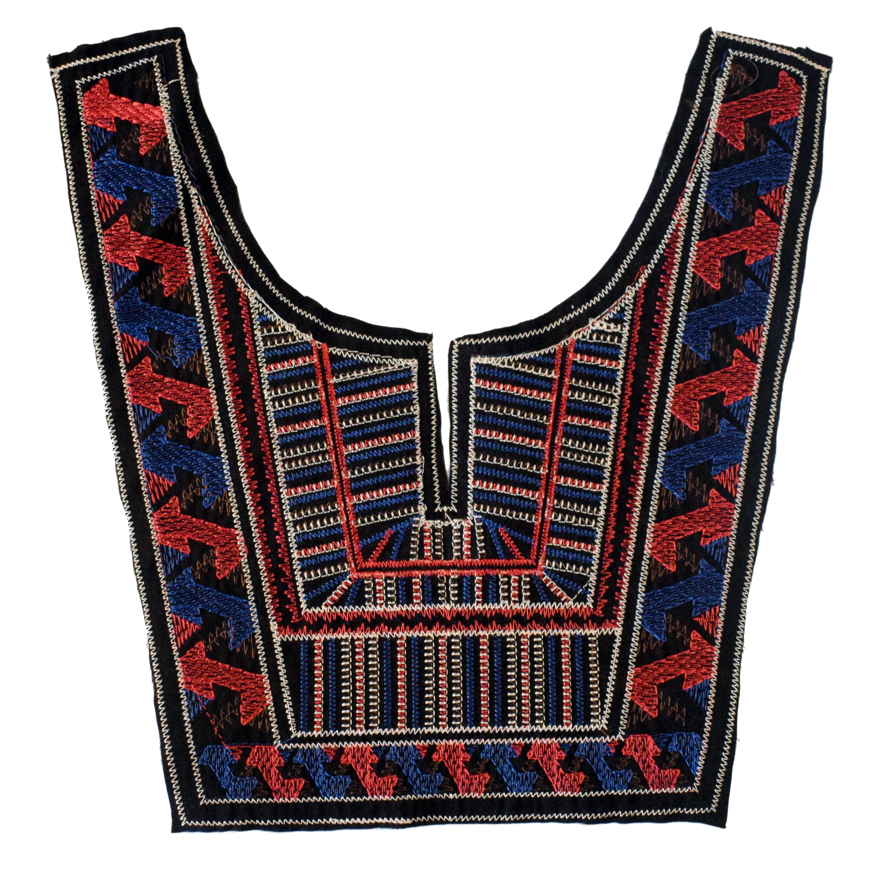 Цветной цветок вышитые кружева декольте Воротник отделка шеи аппликация для