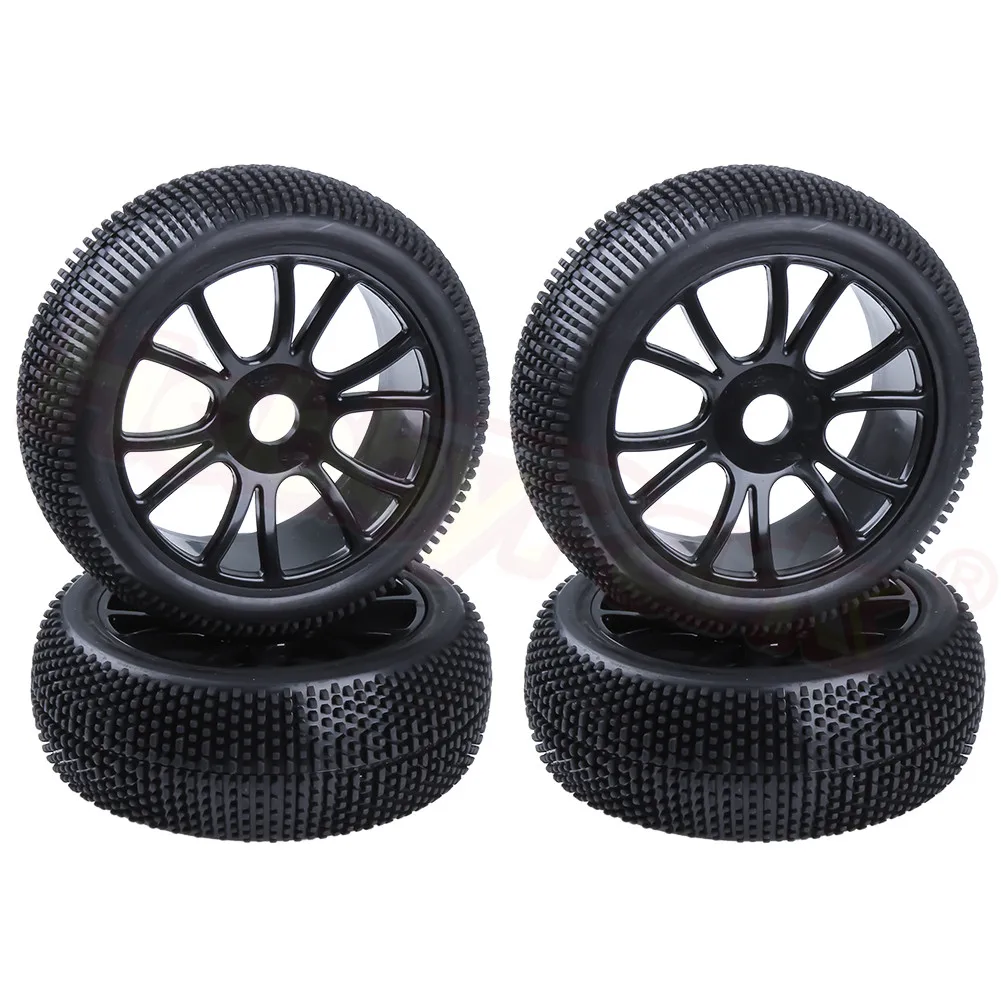 4 шт. RC 1/8 шины для багги и колес шестигранная ступица 17 мм с поролоновыми