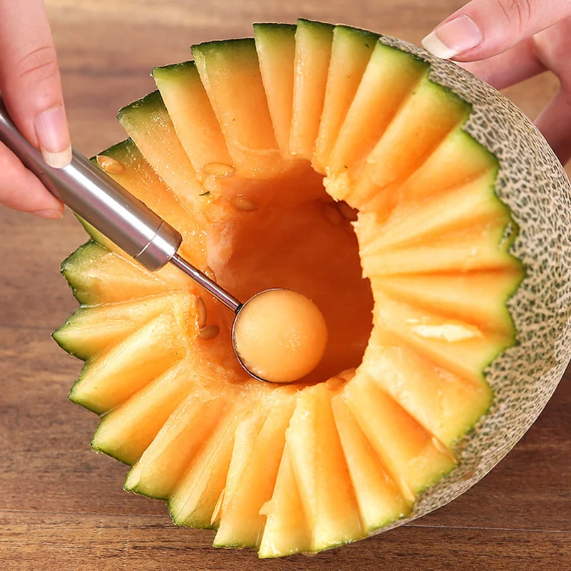 Кухонный набор инструментов для резьбы фруктов дыня ложка нож форма яблоко резак
