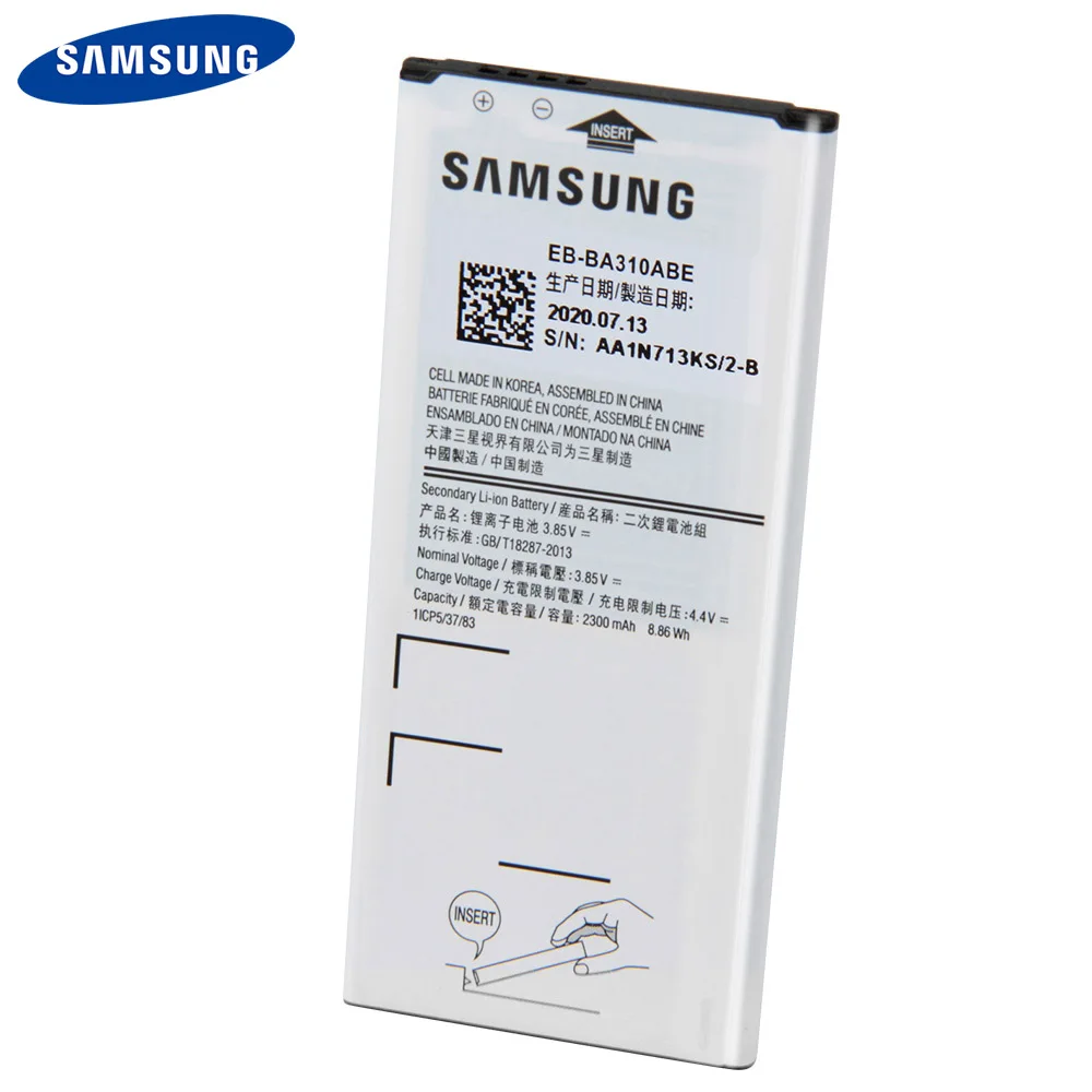 Оригинальный аккумулятор Samsung EB BA310ABE BA310ABA для GALAXY A3 2016 Edition A310 A5310A батареи с NFC