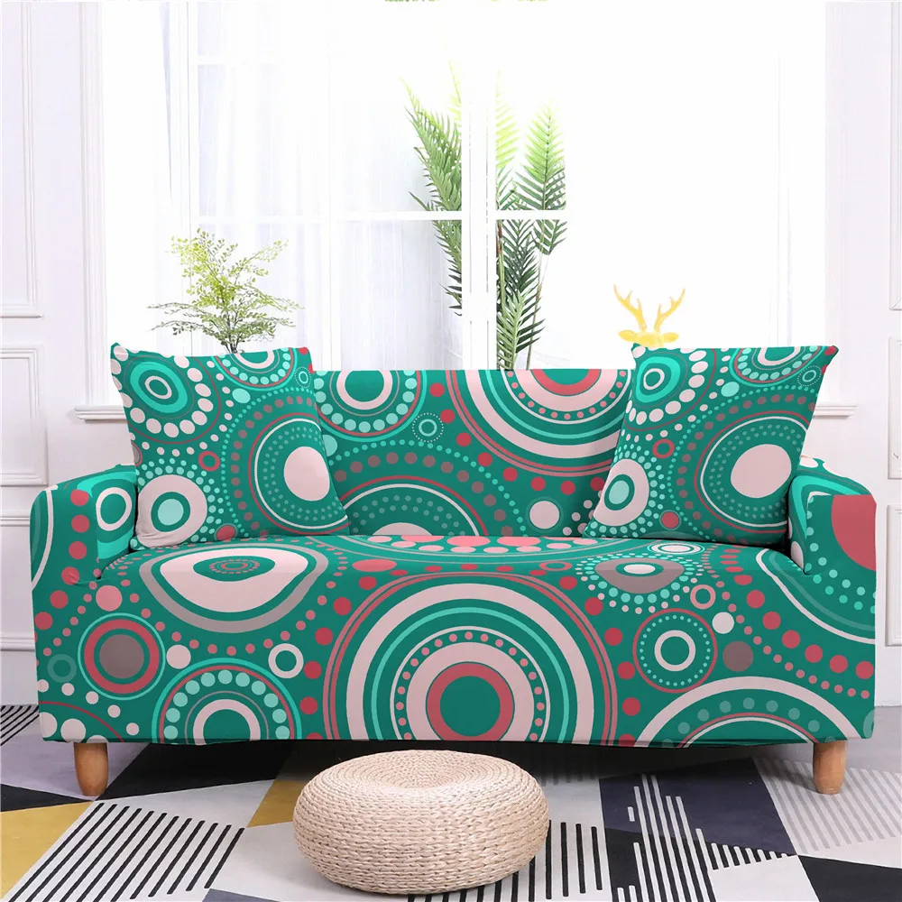 Чехол для дивана с мандалой этнический цветочный чехол защитой от грязи