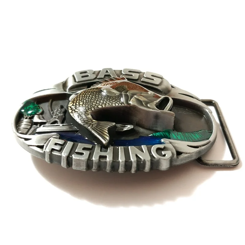 Хорошее покрытие 3D рыболовный металлический ремень пряжка пряжки костюм 4 см