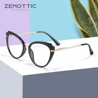 zenottic retro cat eye glasses frame for women anti blue light cr 39 lens optical spectacles myopia prescritpion eyeglasses