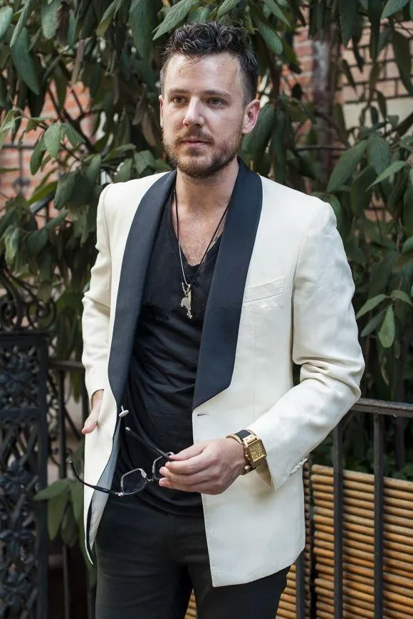 

Handsome Groomsmen Notch Lapel Groom Tuxedos Mens Wedding Dress Man Jacket Blazer Prom Dinner (Jacket+Pants+Tie) 018