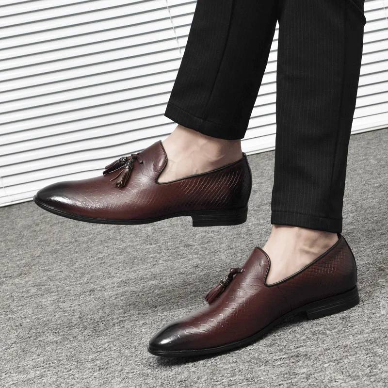 

Handmade Oxford Shoes Flats Plus Size Natural Cow Leather Business Men Dress Shoes Hand-Painted Autumn Shoes Men