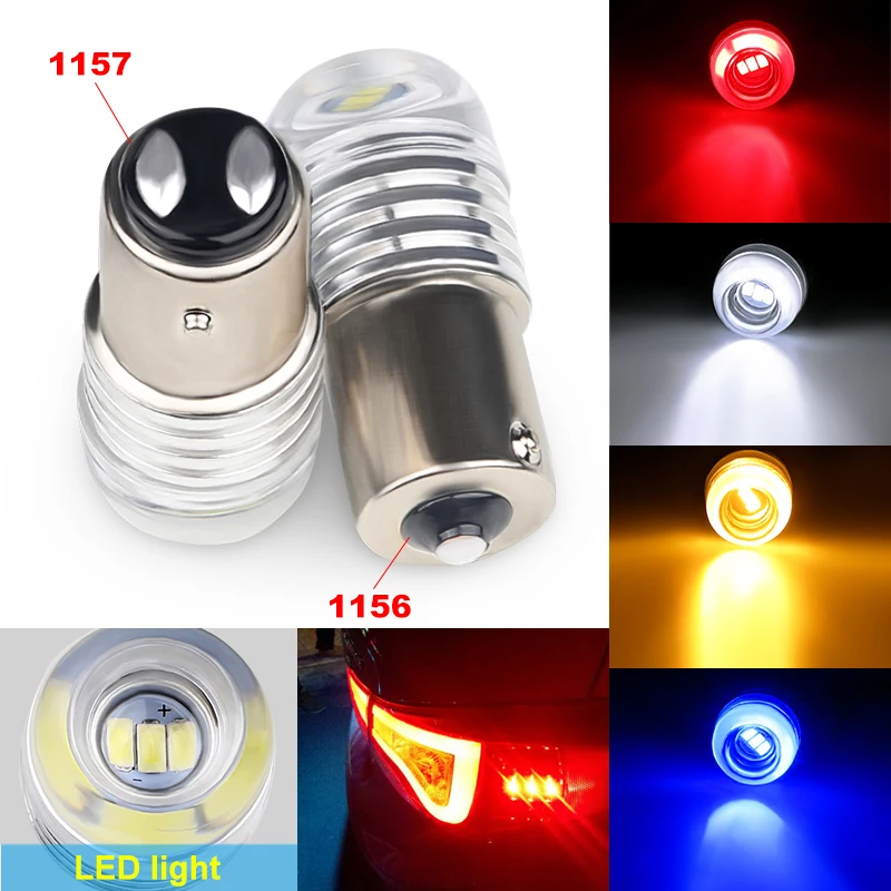 

1 PCS BA15S 1156 1157 5730 Led Red Bulb Turn Signal Brake Light 3W 1156 p21w Red Led Turn Signal Lamp Bulb Blue White Yellow