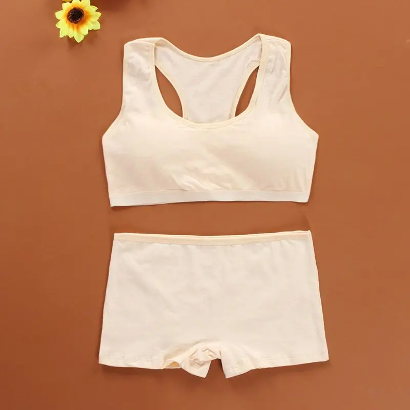 Комплект нижнего белья для девочек детский спортивный тренировочный