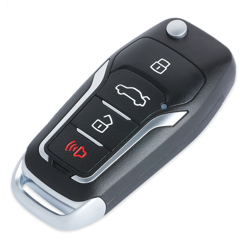 Keyecu Modified Flip Remote Key Fob 4 Buttons 315mhz 4D63 for Ford Focus Fusion Edge Escape Mustang FCC ID: OUCD6000022 | Автомобили и