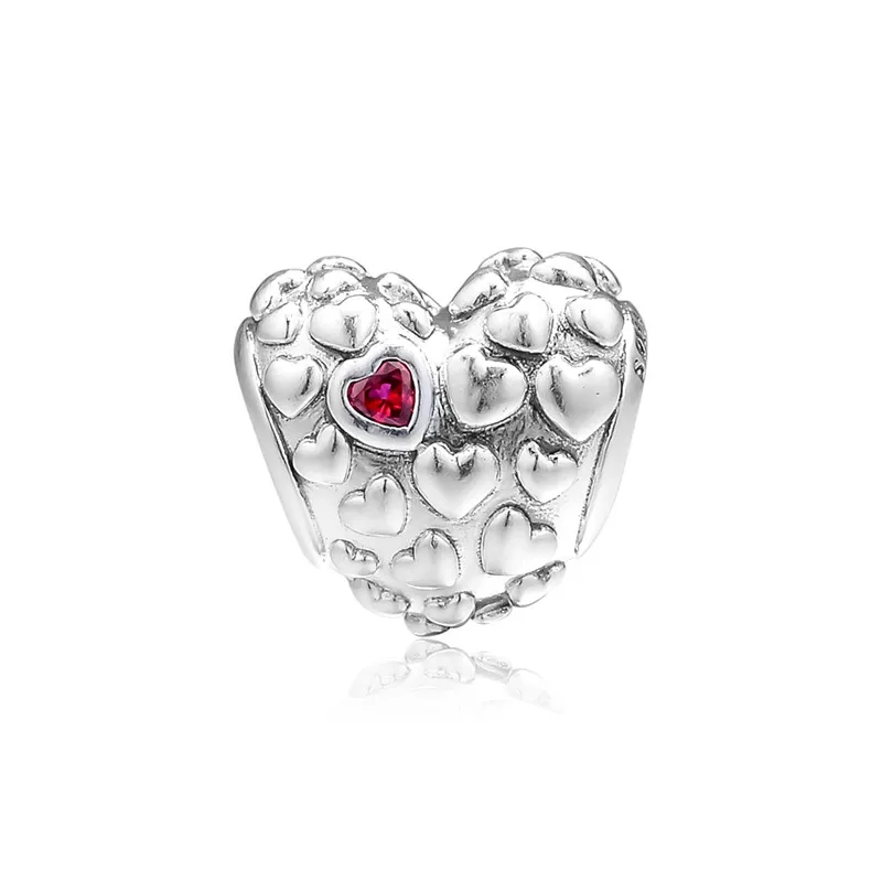 

Crsytal MOM Heart Beads for Jewelry Making Mother's Day Silver 925 Jewelry Love Charm Beads for Snake Chain Charms Bracelets DIY