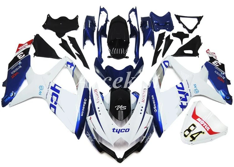 

Injection mold New ABS Fairings Kit Fit for Suzuki GSX-R600 R750 600 750 K8 2008 2009 2010 08 09 10 Bodywork set Tyco