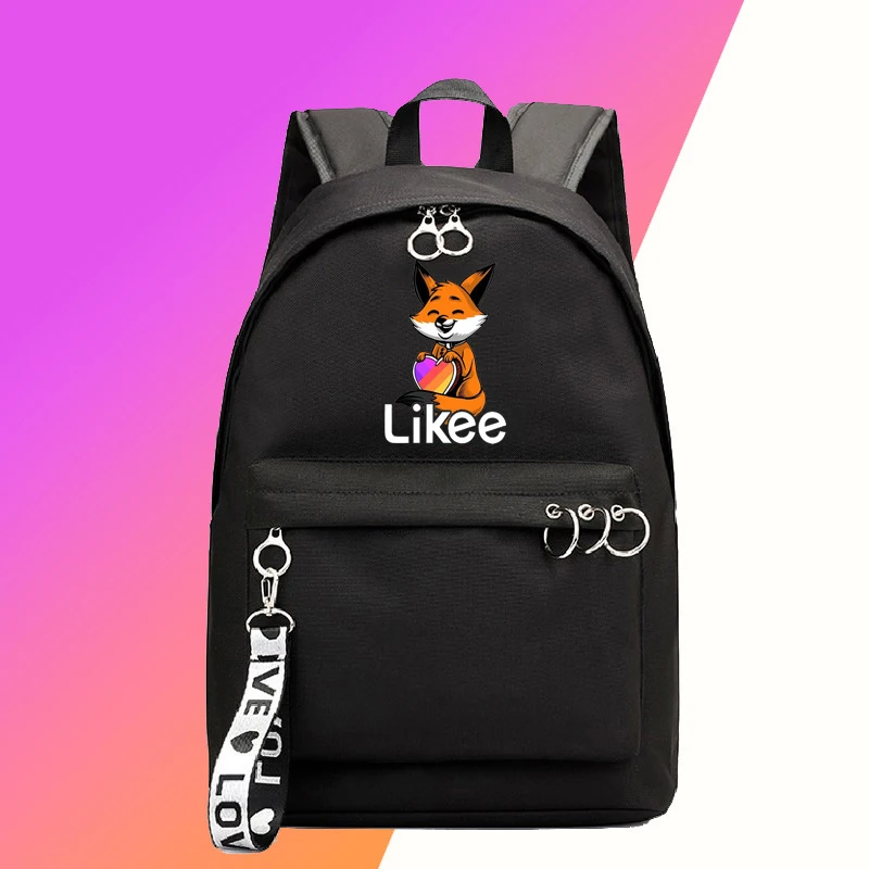 

Likee App Женская Повседневная Большая школьная сумка женские рюкзаки школьные сумки для девочек подростков многофункциональная сумка для кни...