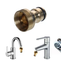 universal hose tap kitchen adapters brass faucet tap connector mixer hose adaptor pipe joiner fitting garden watering tools