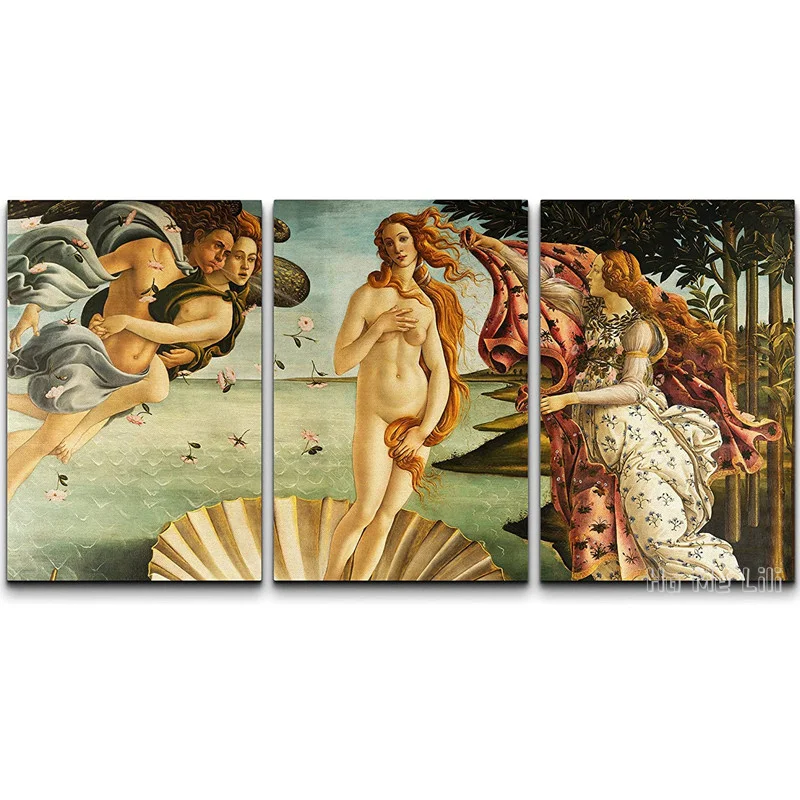 

World Famous Painting Reproduction On Canvas By Ho Me Lili Wall Art The Birth Of Venus Modern Home Decor