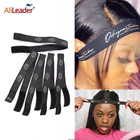 Регулируемая эластичная повязка на голову с логотипом на заказ, нейлоновая эластичная лента MagicTape для париков с фиксированной фронтальной застежкой