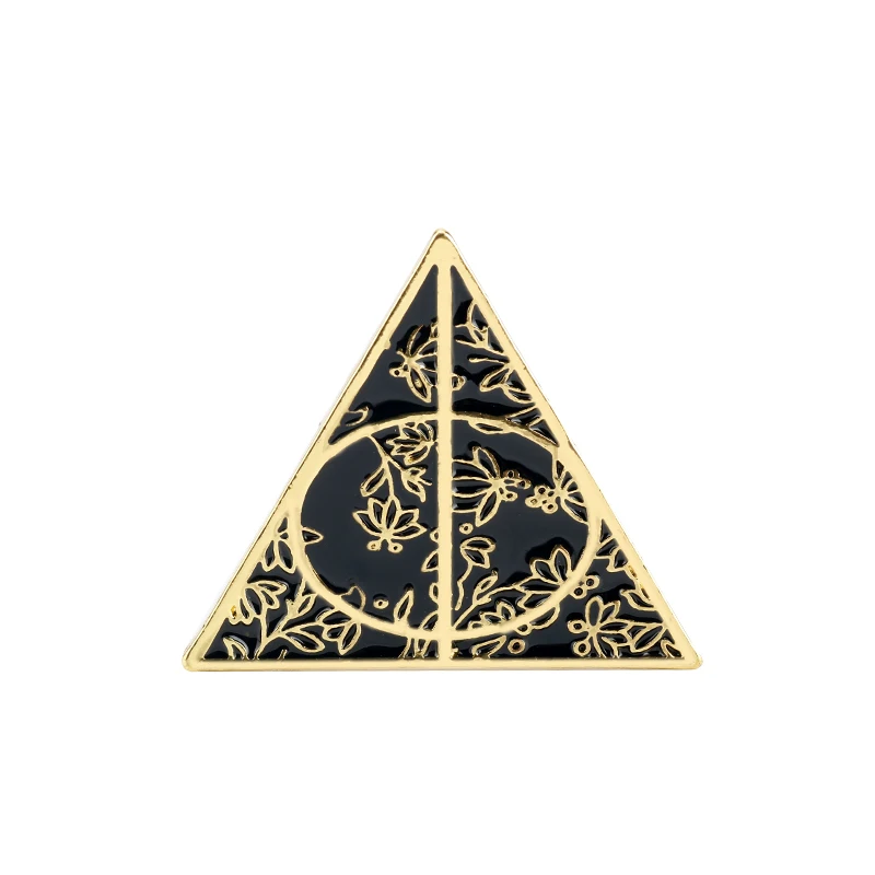 D627 Горячая hp фильм Знак школы Хогвартс на булавке брошь с милой эмалевые броши, булавки дары святить 9/3/4 книги Косплэй подарок - Окраска металла: D627
