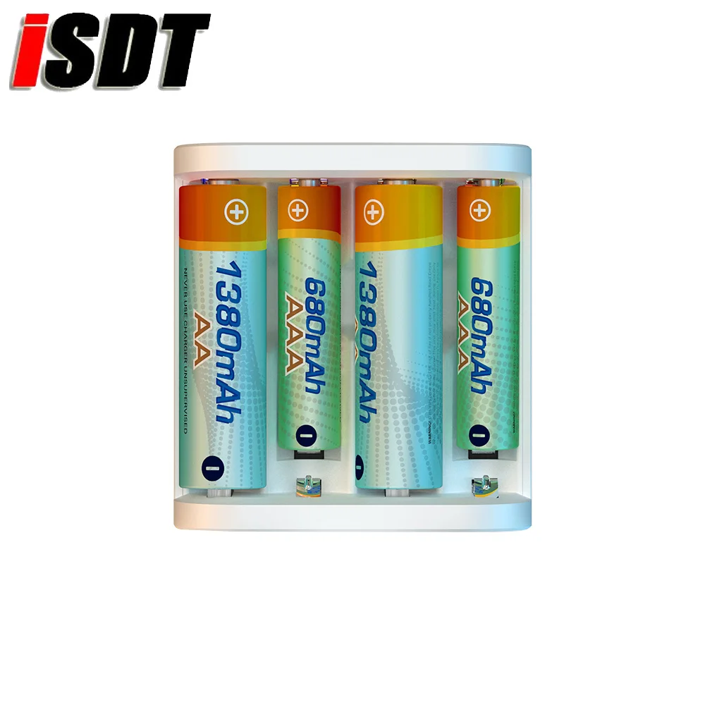 Умное зарядное устройство ISDT A4 для аккумуляторов 10 Вт 1 5 А/AA/AAA зарядка