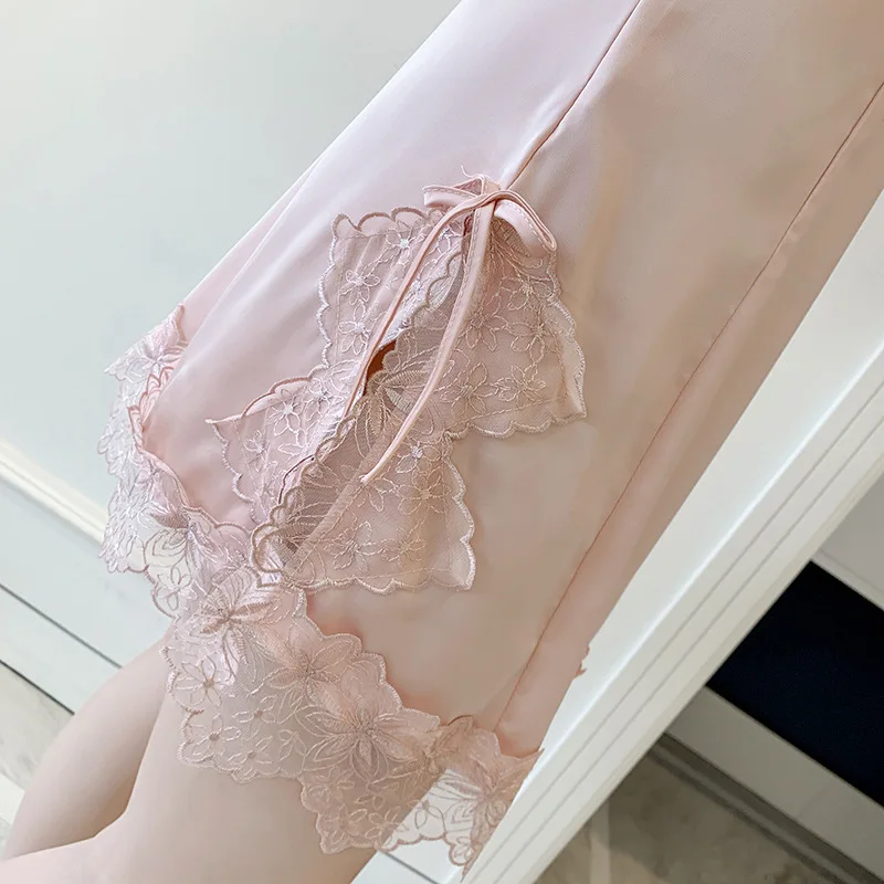 Халат-кимоно Женский с V-образным вырезом 2 предмета